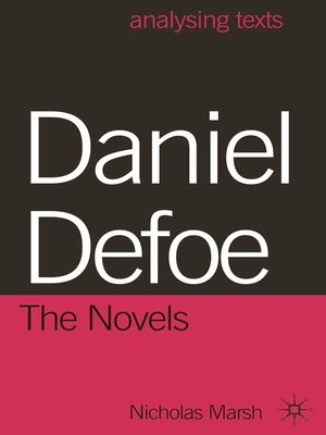cover image of Daniel Defoe